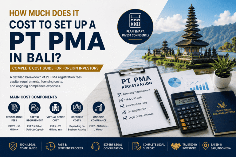 PT PMA Setup Cost Bali How Much Does It Cost to Set Up a PT PMA in Bali-Bali Legal ID