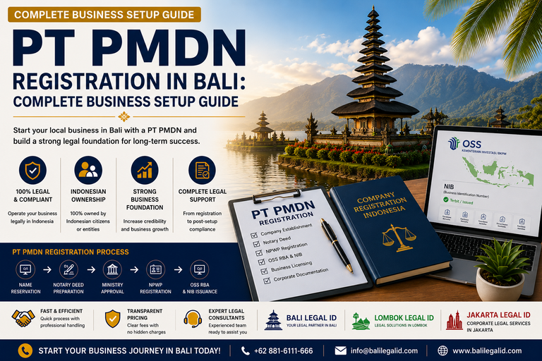 PT PMDN Registration Bali Complete Business Setup Guide-Bali Legal ID