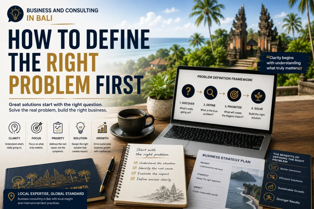 Business Decision Brief: Define the Question Before Advice