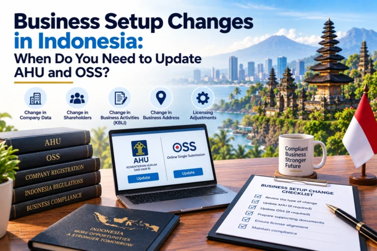 Business Setup Changes in Indonesia When Do You Need to Update AHU and OSS