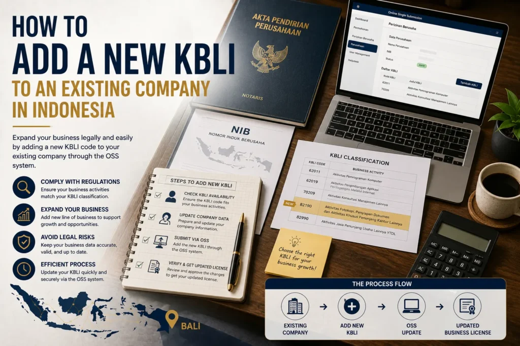 How to Add a New KBLI to an Existing Company in Indonesia