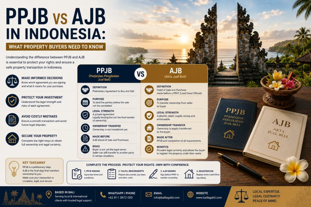 PPJB vs AJB in Indonesia What Property Buyers Need to Know