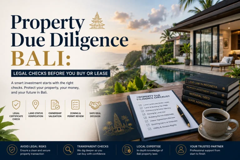 Property Due Diligence Bali Legal Checks Before You Buy or Lease