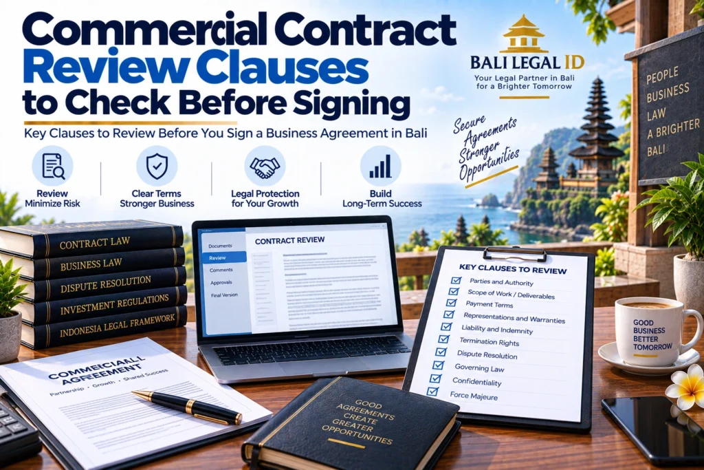 Commercial Contract Review Clauses to Check Before Signing