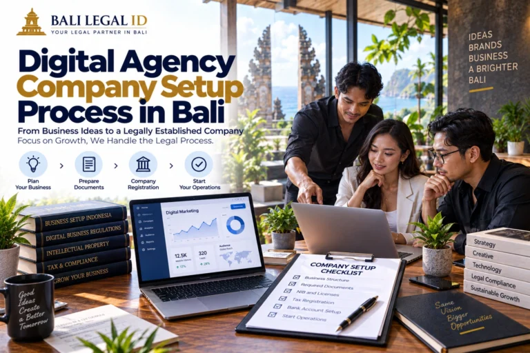 Digital Agency Company Setup Process in Bali with digital agency setup budget planning documents