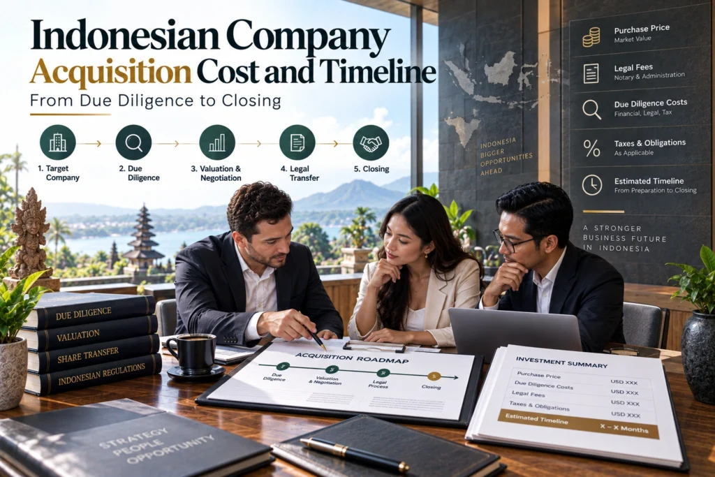 Indonesian Company Acquisition Cost Timeline
