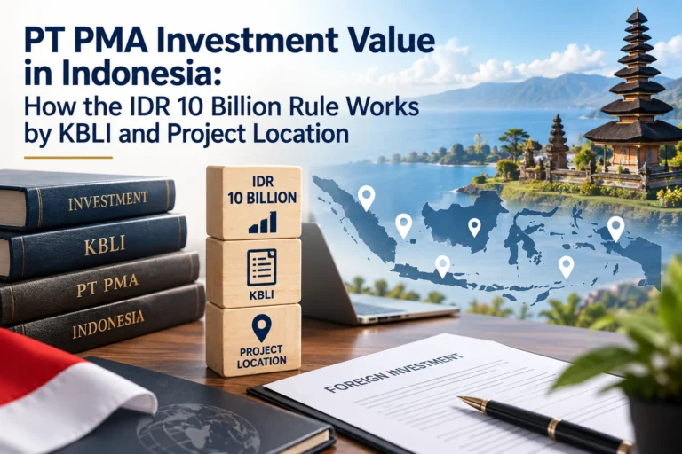 PT PMA Investment Value in Indonesia How the IDR 10 Billion Rule Works by KBLI and Project Location