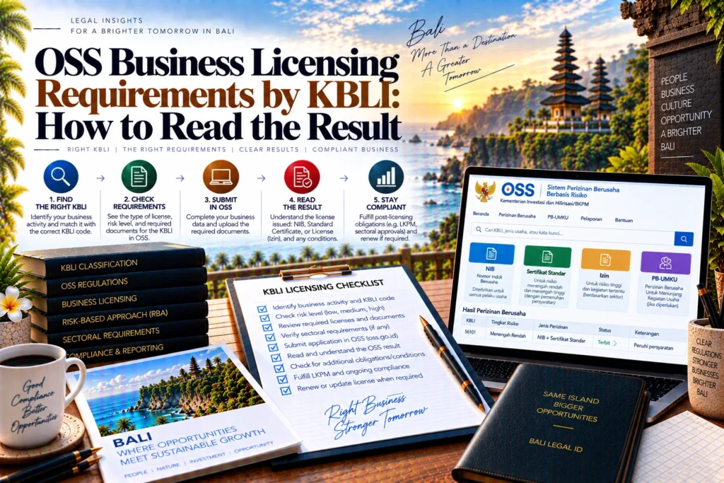 OSS Requirements by KBLI: How to Read Your Licensing Result