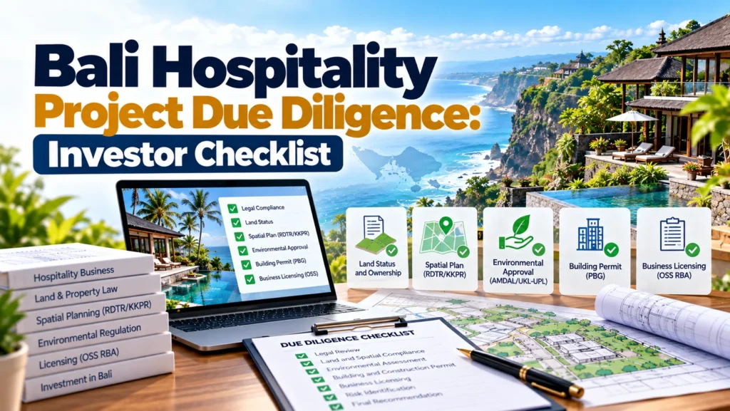 Bali Hospitality Project Due Diligence: Investor Checklist