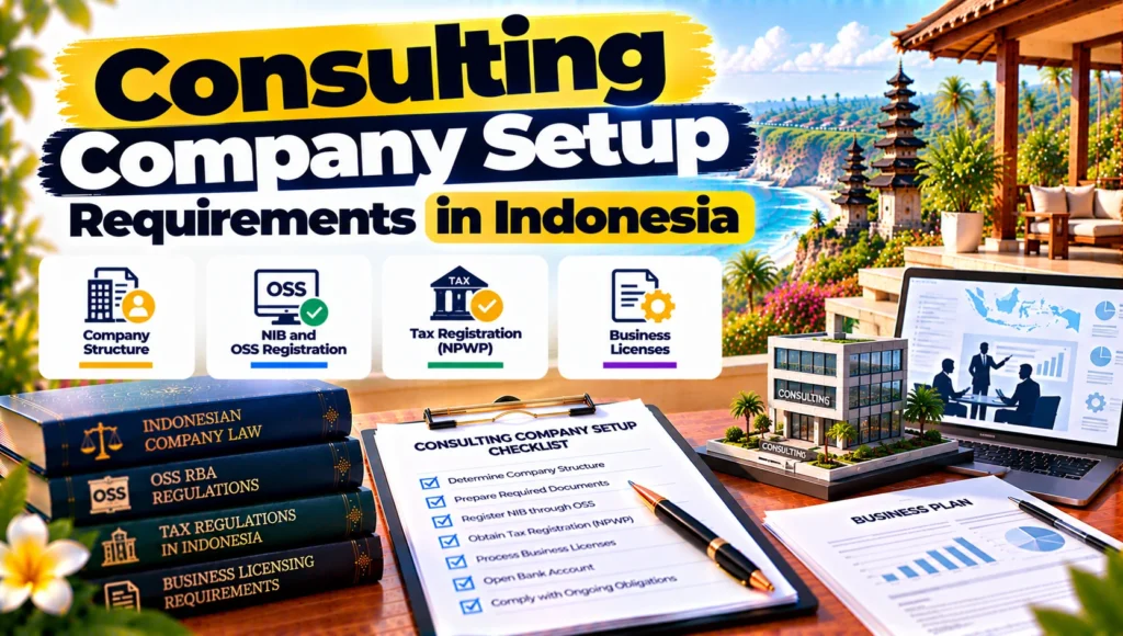 Consulting company setup requirements and consulting company setup budget planning in Bali